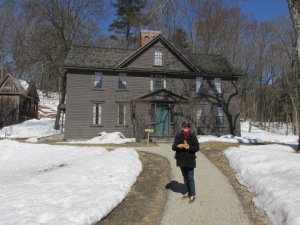 Stewart and I in front of the Orchard House where Louisa May Alcott lived.