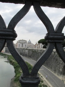 The Vatican in the distance.