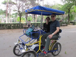 Steve and I in our pedal cart.